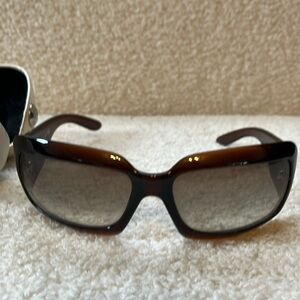 Chanel sunglasses with case and bag